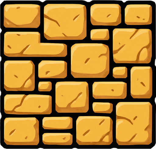 Wall.
In-Game asset.  2d.  High contrast.  No shadows