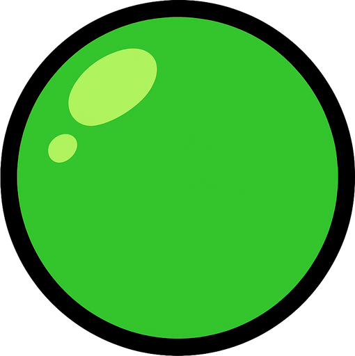 greenBall.
In-Game asset.  2d.  High contrast.  No shadows