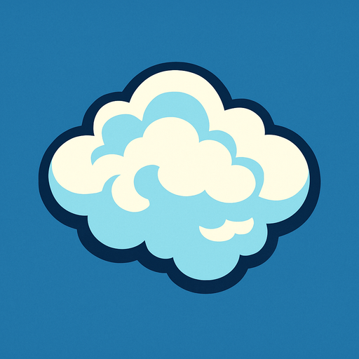 distantCloud top view.
In-Game asset.  2d.  High contrast.  No shadows