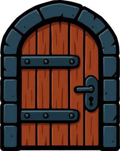 Kapı.
In-Game asset.  2d.  High contrast.  No shadows