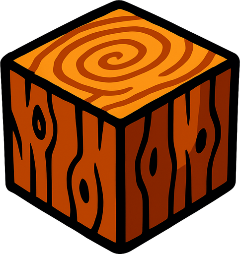 BloockWood.
In-Game asset.  2d.  High contrast.  No shadows