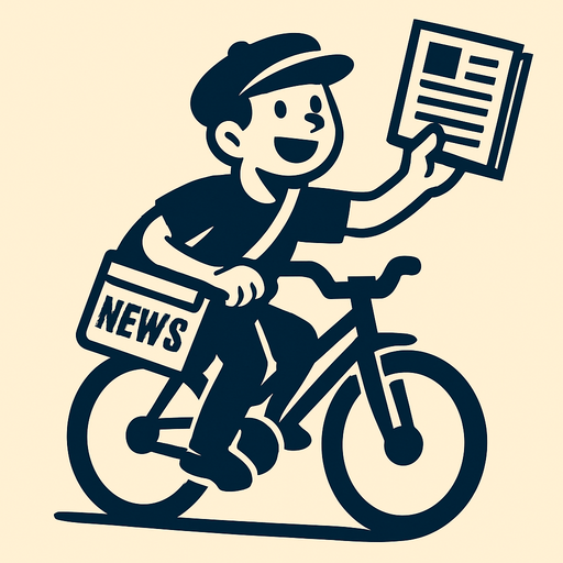 newspaper delivery.
In-Game asset.  2d.  High contrast.  No shadows