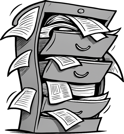 Squish the image like the cabinet is squeezing in on itself