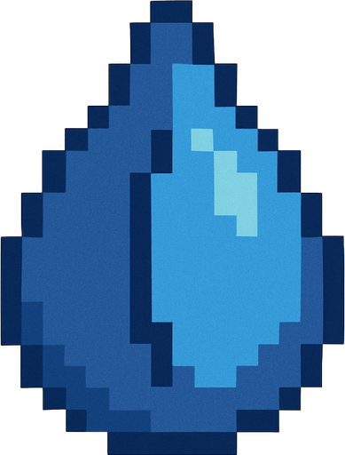 8 bit blueberry seed.
In-Game asset.  2d.  High contrast.  No shadows