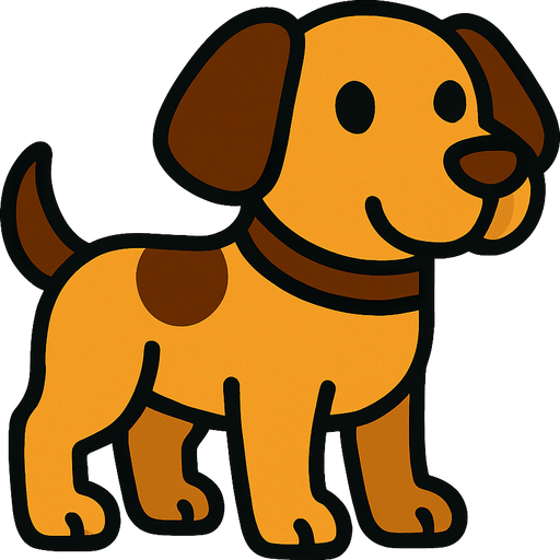 Chien.
In-Game asset.  2d.  High contrast.  No shadows