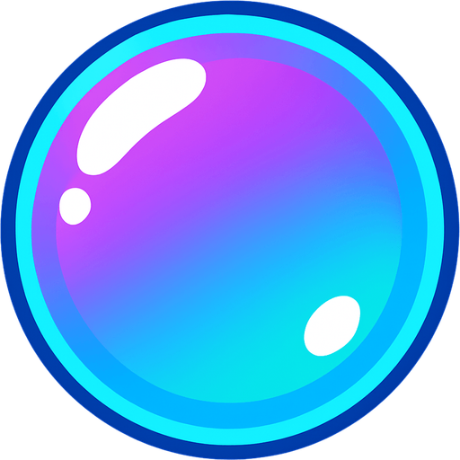 bubble.
In-Game asset.  2d.  High contrast.  No shadows