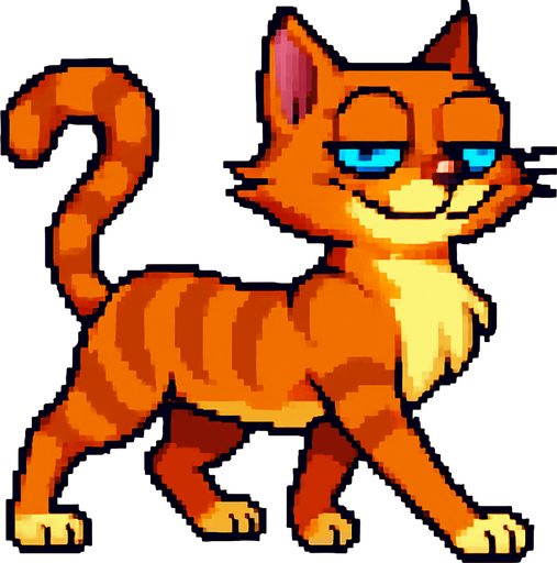cambia la posicion de las piernas como si hubiese dado un paso con el mismo estilo pixel art