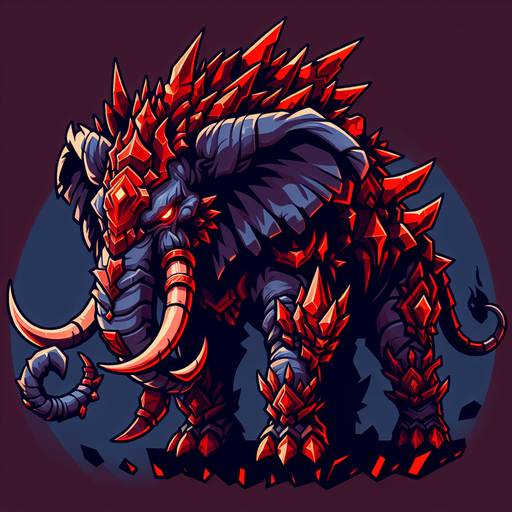 A good but dangerous elephant. Warcraft 3 art.
Single Game Texture. In-Game asset. 2d. High contrast. No shadows.