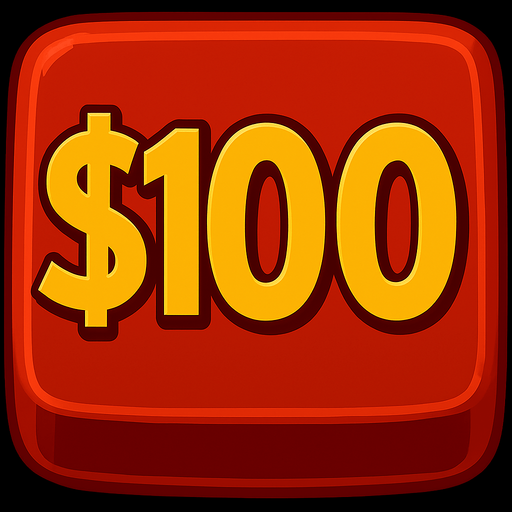 Change the button to say $100