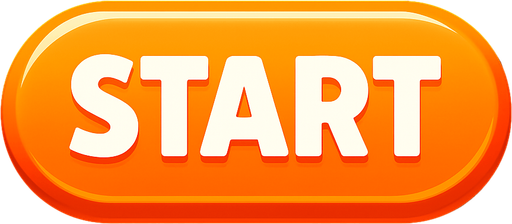 Create a stylish start button.
In-Game asset.  2d.  High contrast.  No shadows. #3d