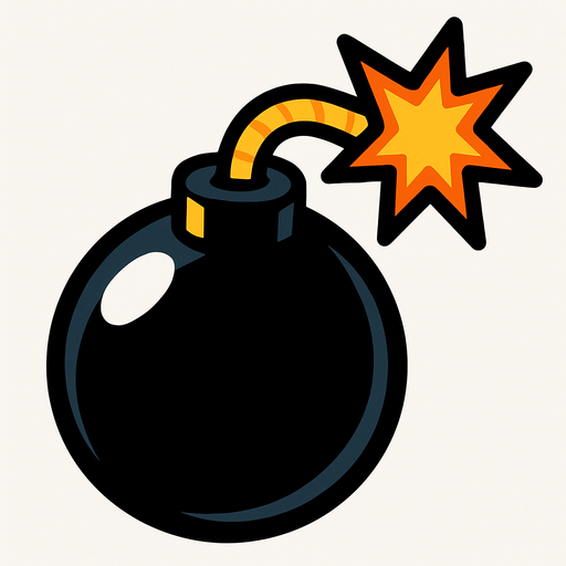 bomb.
In-Game asset.  2d.  High contrast.  No shadows