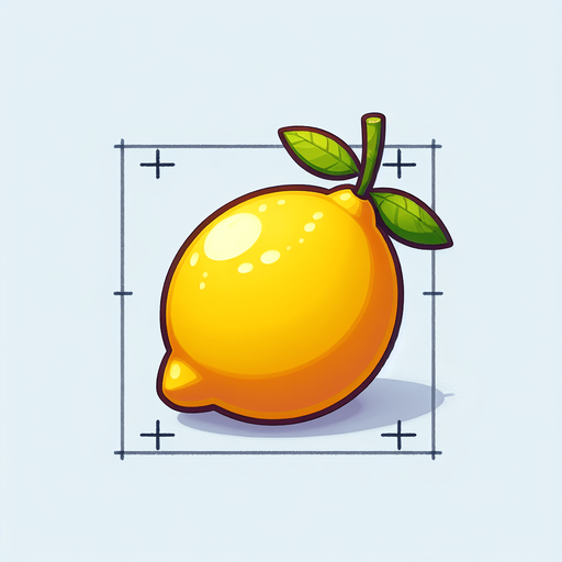 lemon fruit cartoon style.
Single Game Texture.  In-Game asset.  2d.  Blank background.  High contrast.  No shadows
