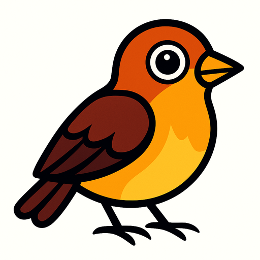 kuş.
In-Game asset.  2d.  High contrast.  No shadows