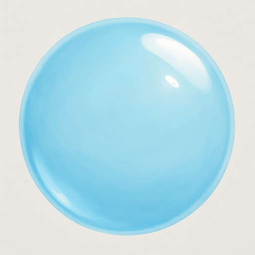 make the ball appear on the screen much more smoothly like bubble