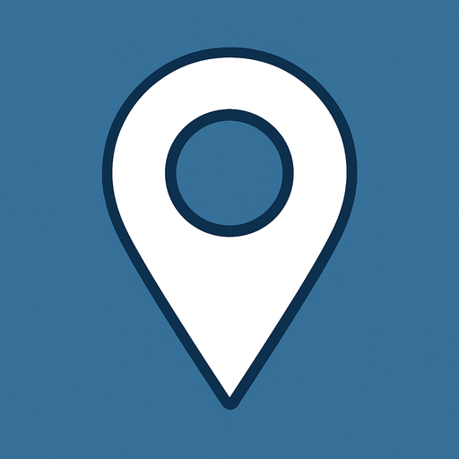 white location icon look on top.
In-Game asset.  2d.  High contrast.  No shadows