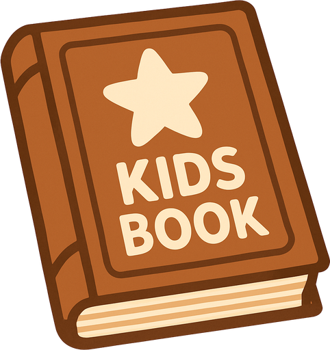 Brown kids book.
In-Game asset.  2d.  High contrast.  No shadows