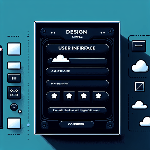 a basic empty ui popup with a black background.
Single Game Texture. In-Game asset. 2d. Blank background. High contrast. No shadows.