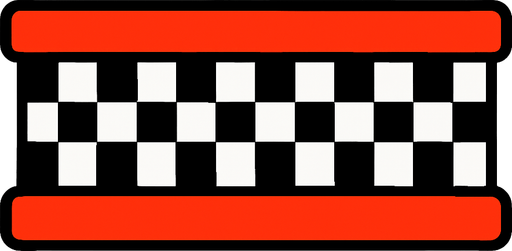 just a start line without any text.
In-Game asset.  2d.  High contrast.  No shadows