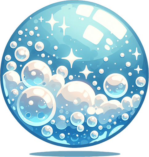 white water bubble.
Single Game Texture.  In-Game asset.  2d.  Blank background.  High contrast.  No shadows