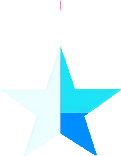 star red and blu.
Single Game Texture.  In-Game asset.  2d.  Blank background.  High contrast.  No shadows