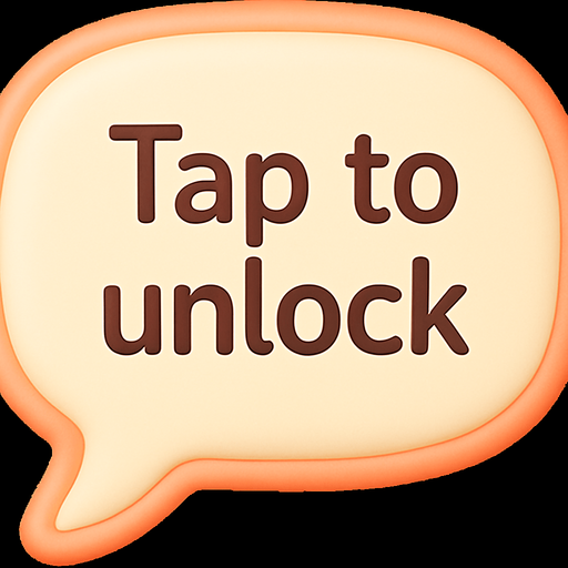 Change text to "Tap to unlock"