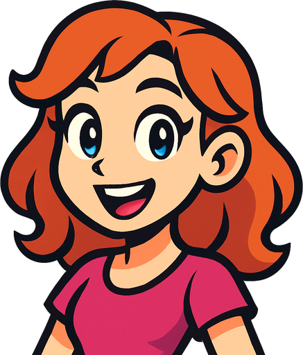 so cute woman.
In-Game asset.  2d.  High contrast.  No shadows