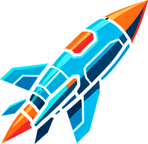 Misil futurista.
In-Game asset.  2d.  High contrast.  No shadows