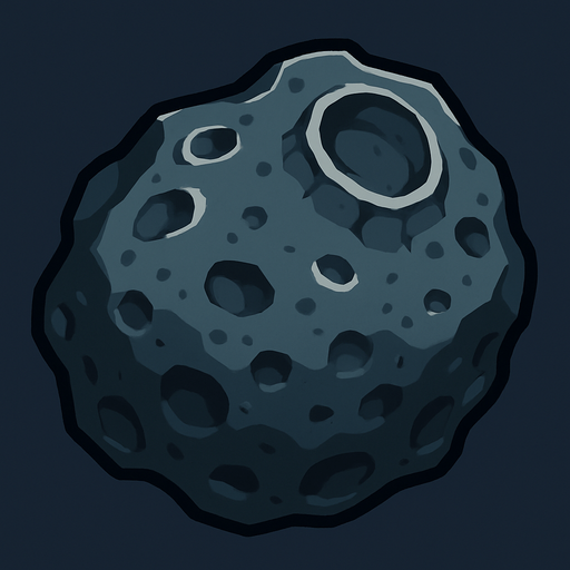 Asteroid Iron - Yazısız.
In-Game asset.  2d.  High contrast.  No shadows