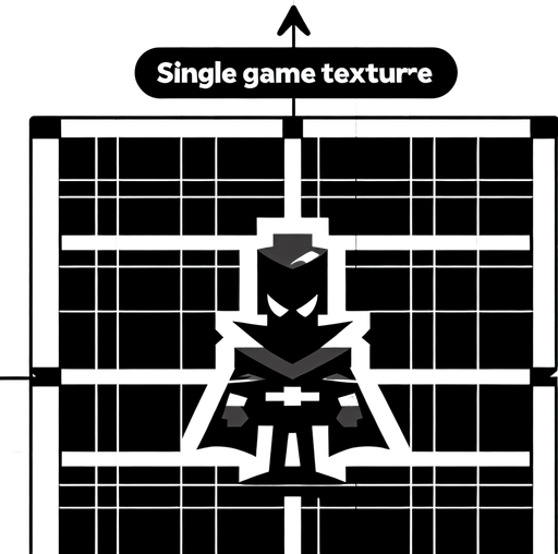villan.
Single Game Texture. In-Game asset. 2d. Blank background. High contrast. No shadows.