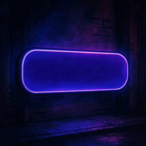 semi-realistic comic book style, moody neon lighting, lo-fi urban atmosphere, rich textures, cinematic framing, purple and blue tones, soft gradients, ambient reflections