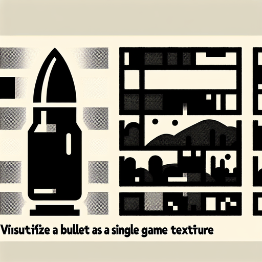 Bullet.
Single Game Texture. In-Game asset. 2d. Blank background. High contrast. No shadows.