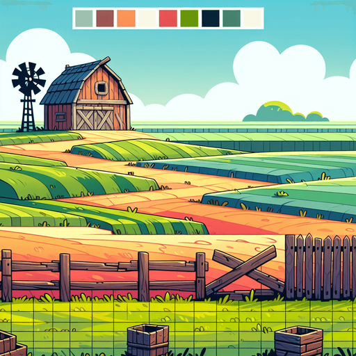 farm style

2D Platformer Background..
Single Game Texture. In-Game asset. 2d. Blank background. High contrast. No shadows.