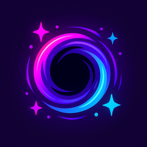 galactic portals looks like a black hole.
In-Game asset.  2d.  High contrast.  No shadows