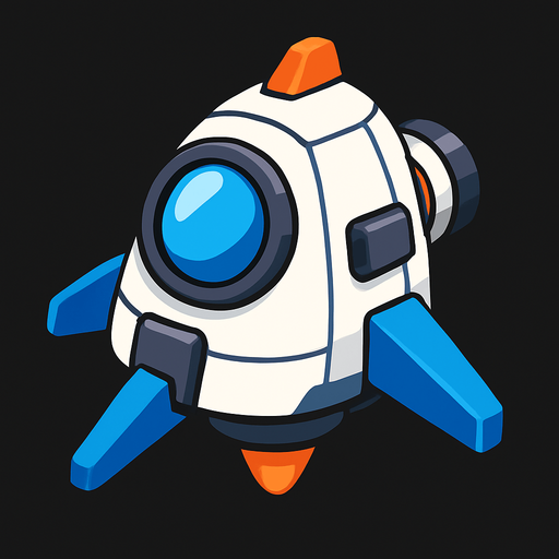 nave de astronauta.
In-Game asset.  High contrast.  No shadows. 3D