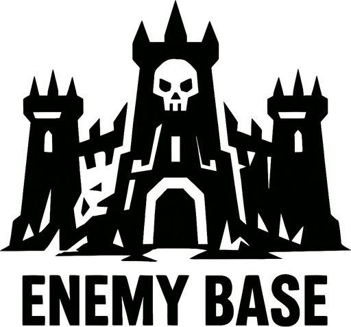 enemyBase.
In-Game asset.  2d.  High contrast.  No shadows