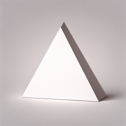 white triangle.