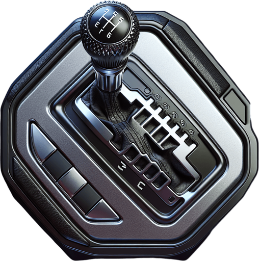 car gear top view.
Single Game Texture.  In-Game asset.  2d.  Blank background.  High contrast.  No shadows