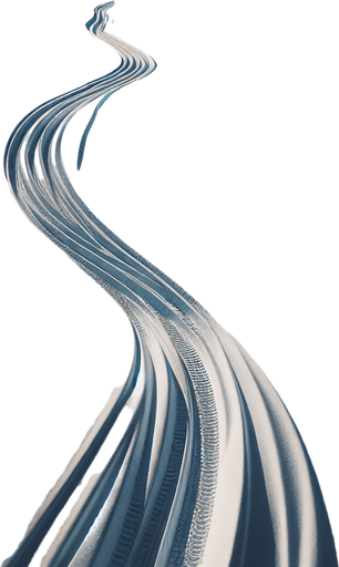 snowy wheel track top view