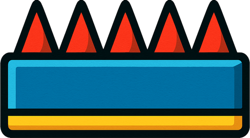 Obstacle.
In-Game asset.  2d.  High contrast.  No shadows