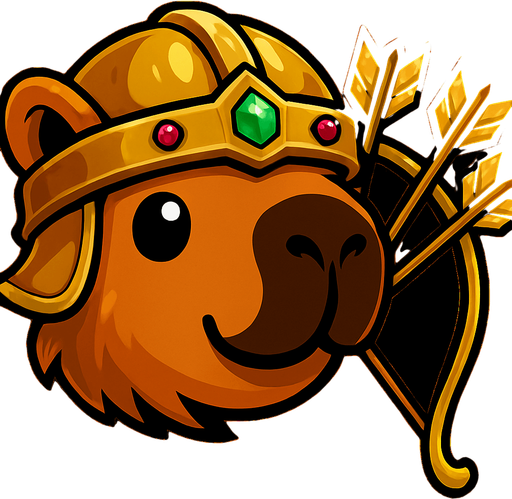 Has el casco dorado con gemas. Quitale la espada. Has un arco dorado y ponle 3 flechas doradas. Damela si fondo.