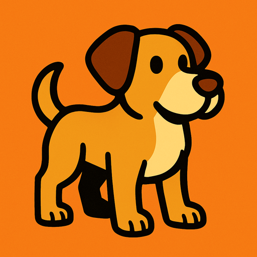 Chien.
In-Game asset.  2d.  High contrast.  No shadows
