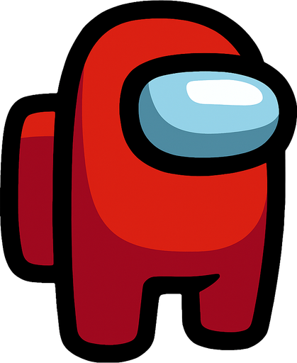crewmate among us.
In-Game asset.  2d.  High contrast.  No shadows
