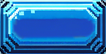 Turn in-painted area solid blue like the area around it.