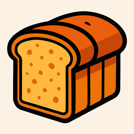 Bread.
In-Game asset.  2d.  High contrast.  No shadows