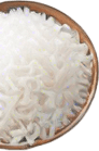 Long thin white rice
