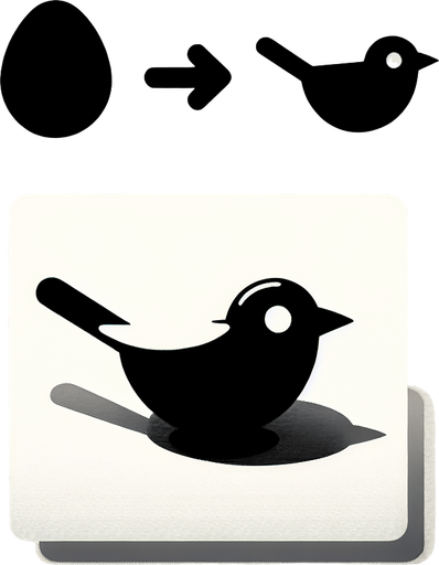 Bird.
Single Game Texture. In-Game asset. 2d. Blank background. High contrast. No shadows.