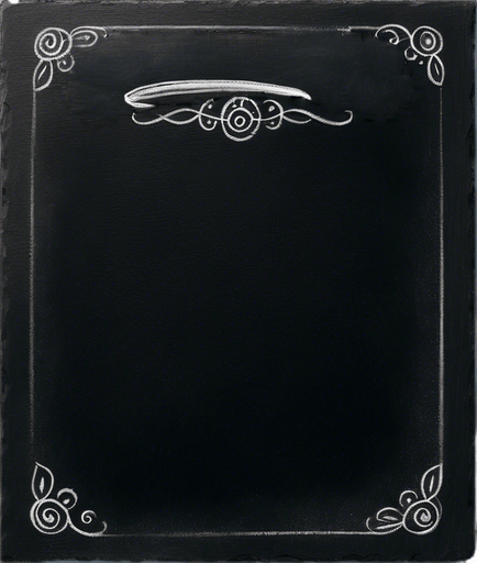 "ROOKIE BREW" properly handwritten in chalk