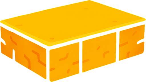 yellow platform.
In-Game asset.  2d.  High contrast.  No shadows