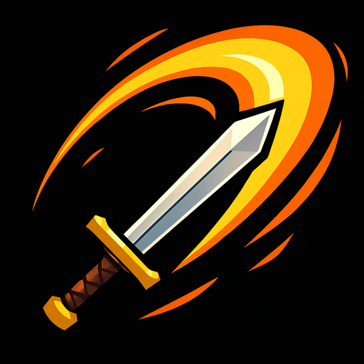 kılıç savurma efekti.
In-Game asset.  2d.  High contrast.  No shadows