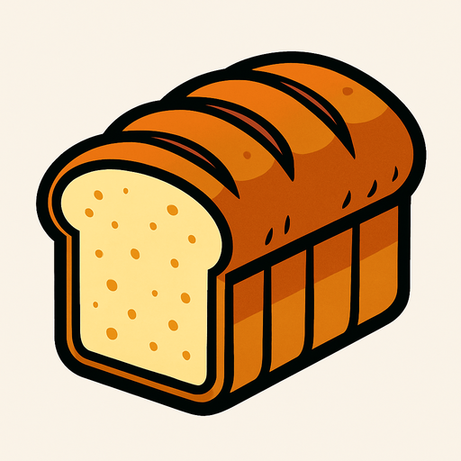 Bread.
In-Game asset.  2d.  High contrast.  No shadows